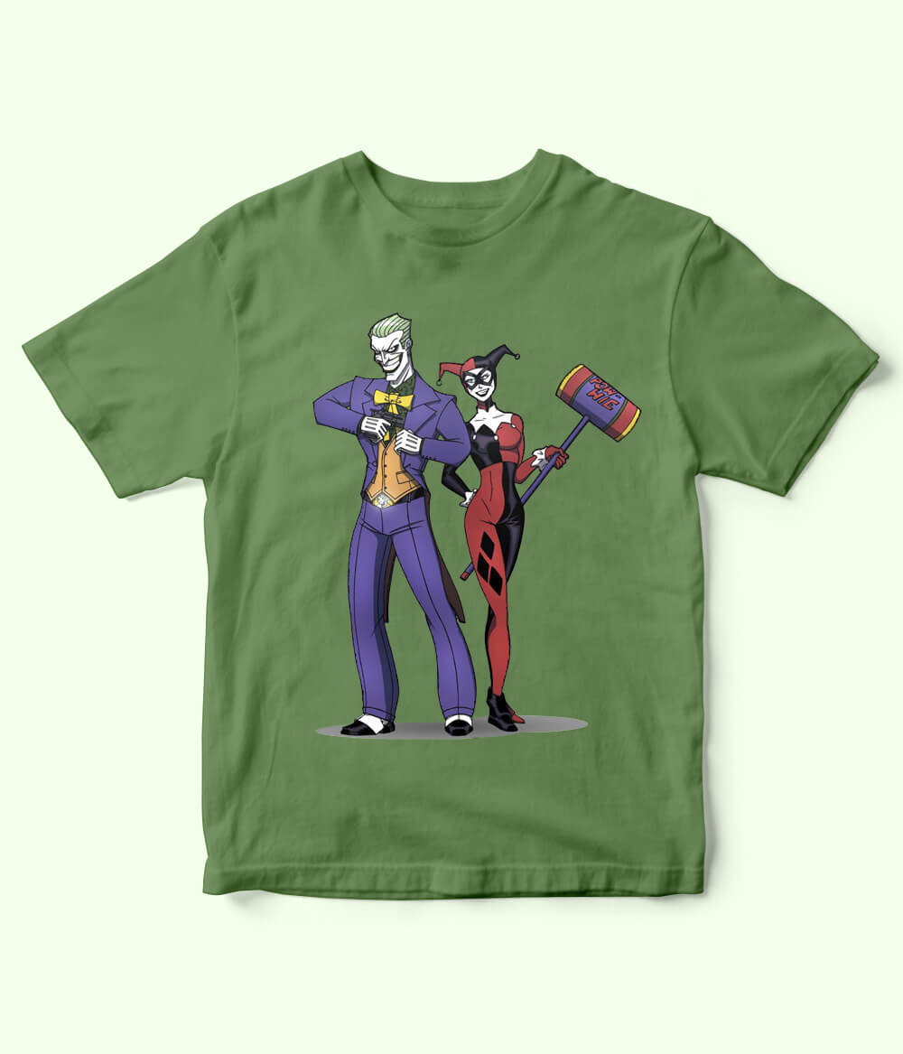 Joker and Harley Quinn Kids T-Shirt