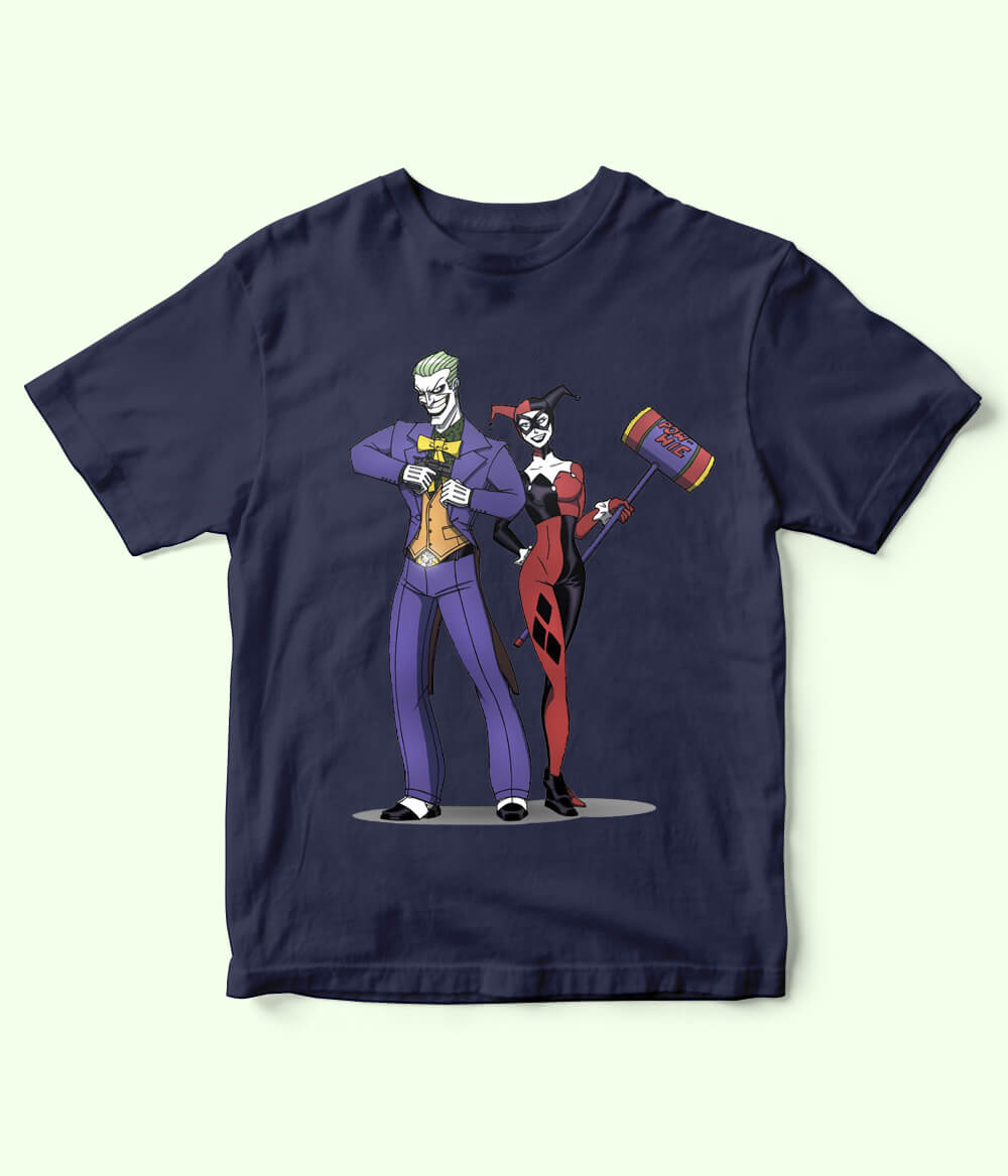 Joker and Harley Quinn Kids T-Shirt