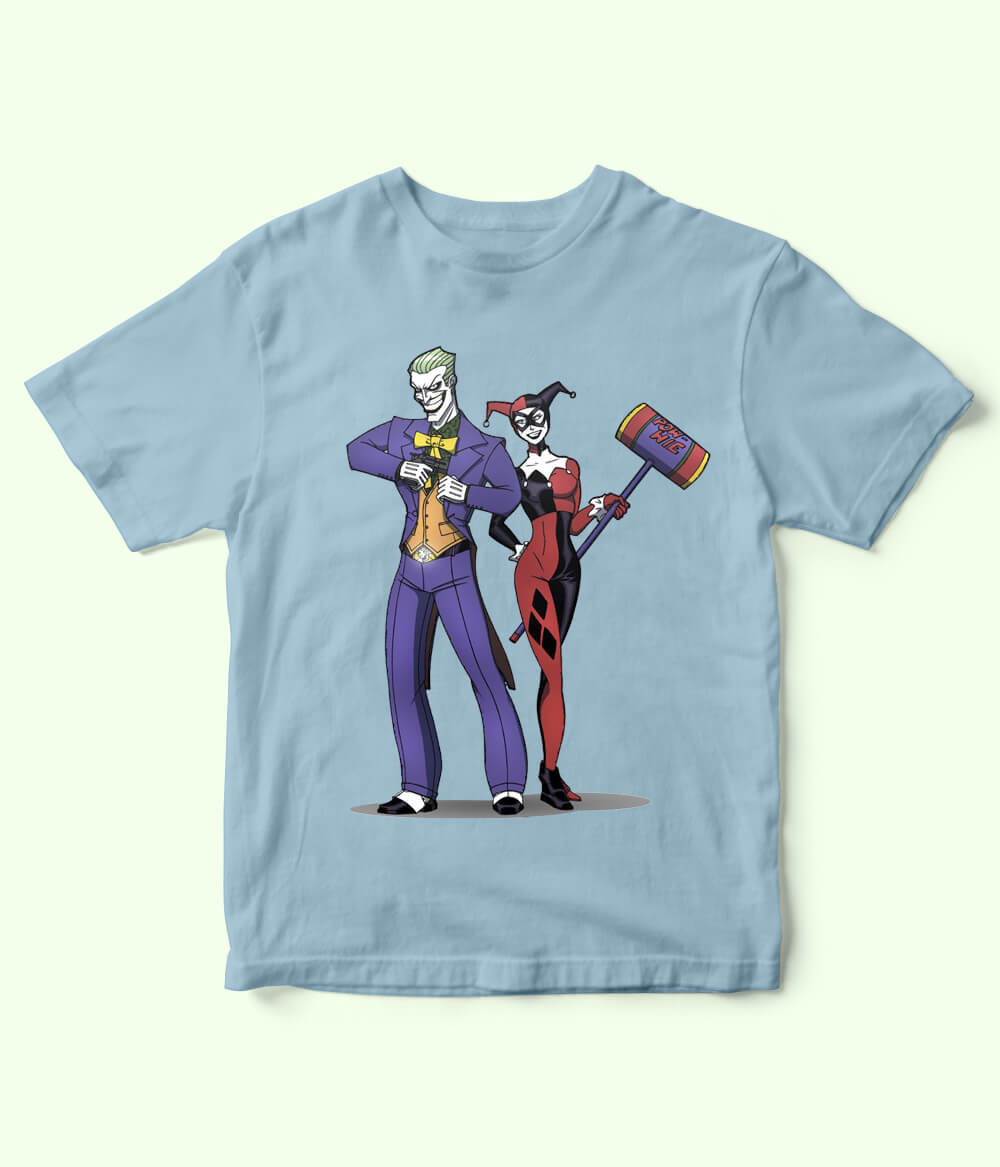 Joker and Harley Quinn Kids T-Shirt