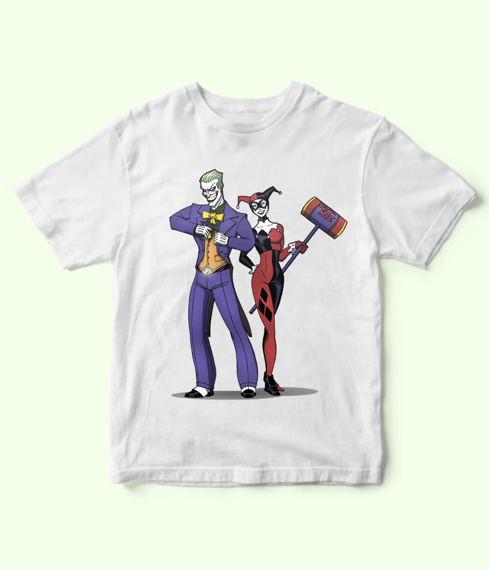 Joker and Harley Quinn Kids T-Shirt