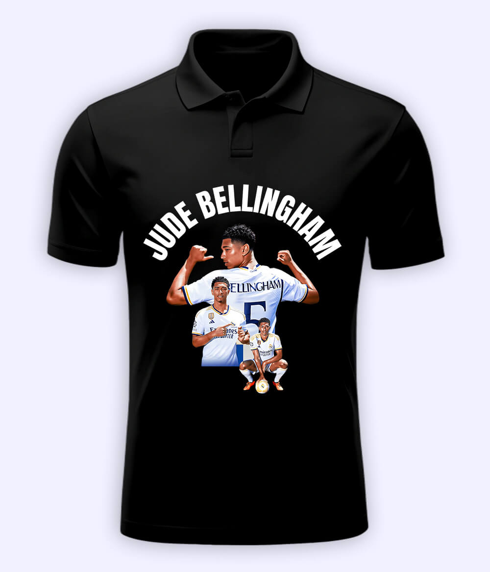 Jude Bellingham Real Madrid Football Polo T-Shirt