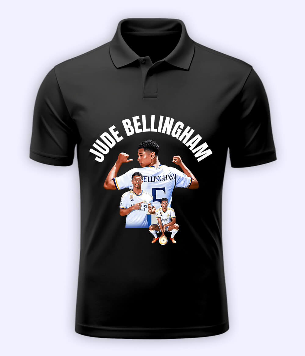 Jude Bellingham Real Madrid Football Polo T-Shirt