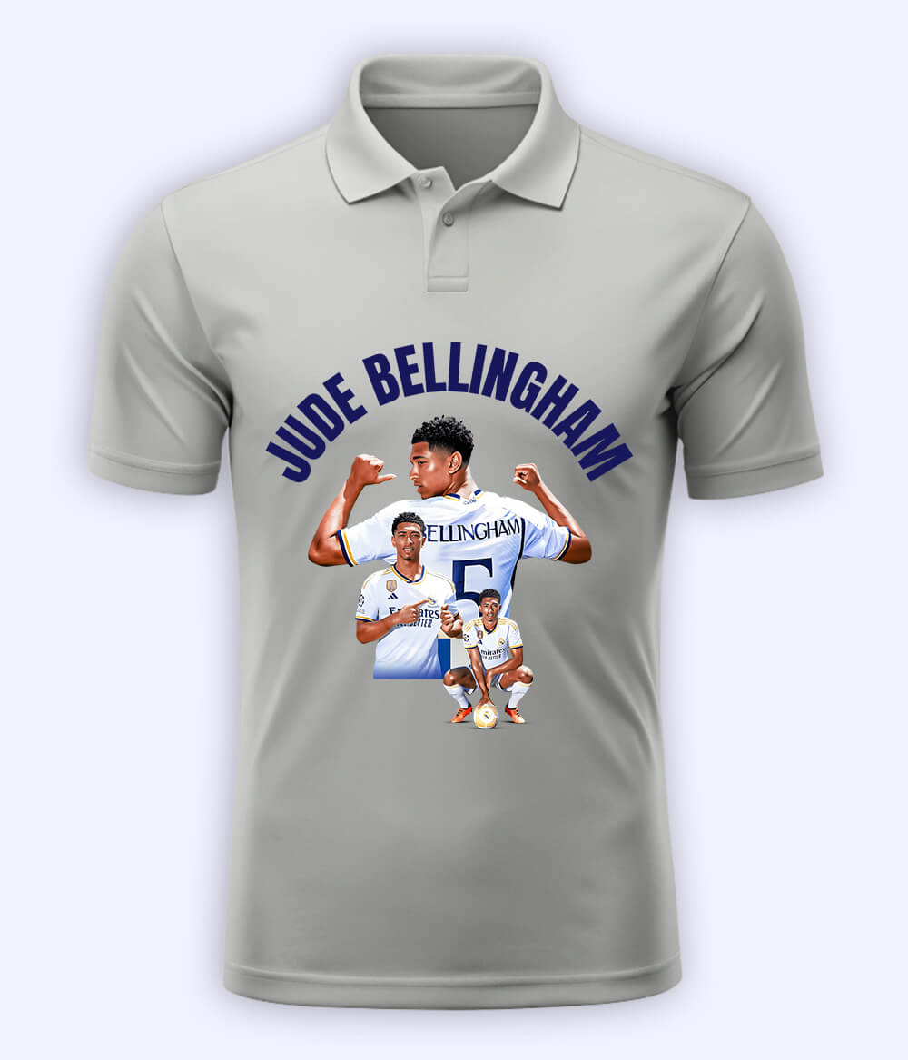 Jude Bellingham Real Madrid Football Polo T-Shirt