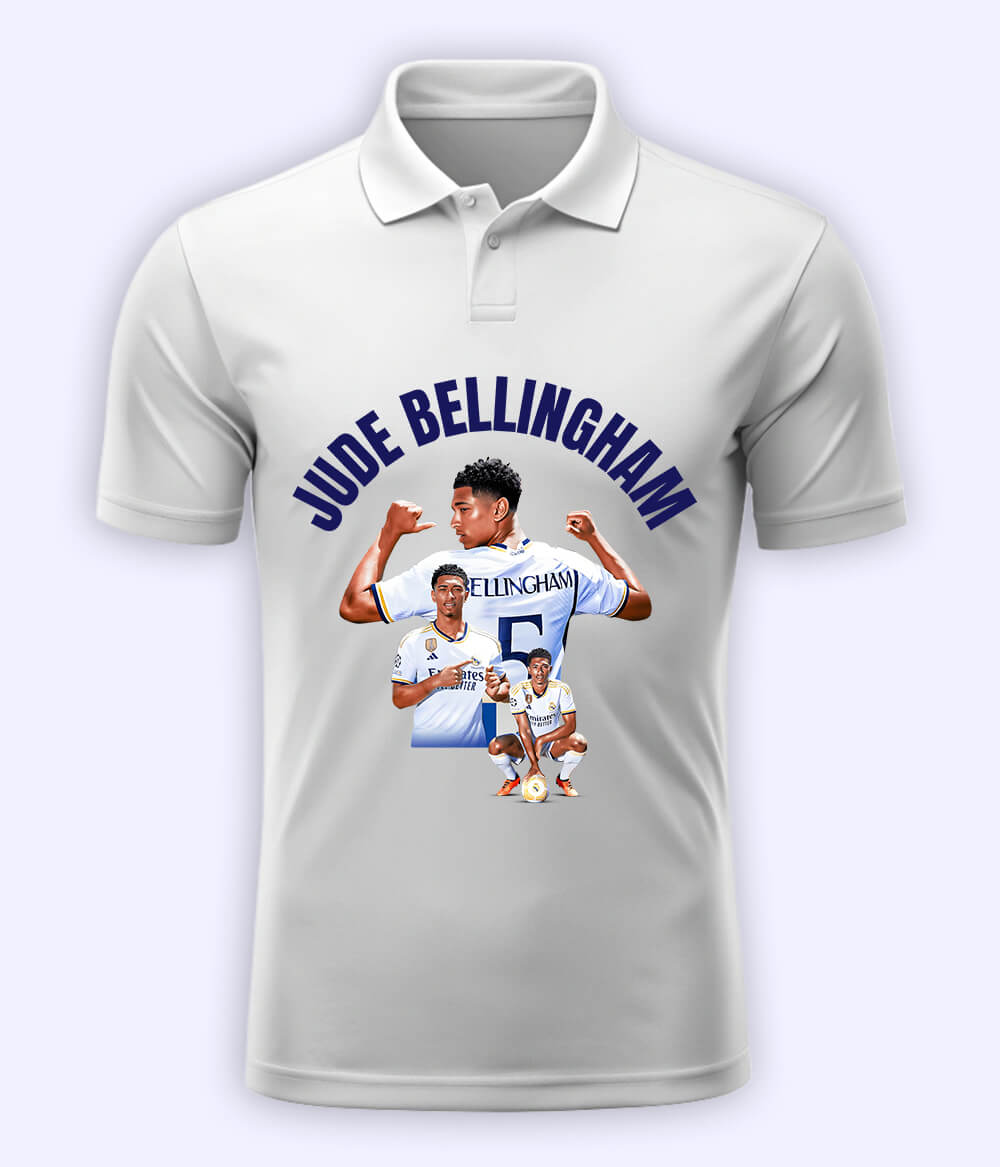 Jude Bellingham Real Madrid Football Polo T-Shirt