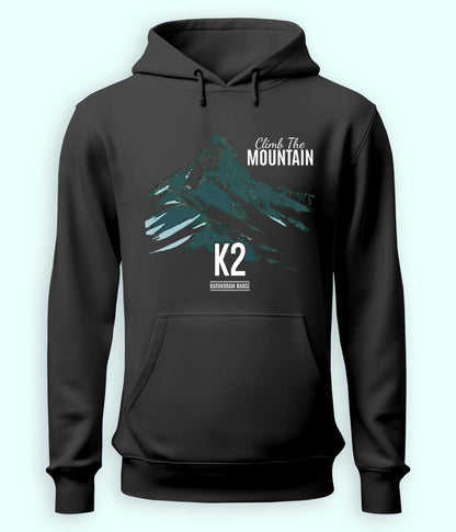K2 Hiking Hoodie Charcoal Grey T-Shirt (Unisex)