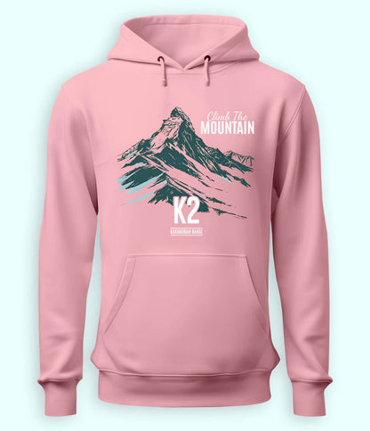 K2 Hiking Hoodie Light Pink  T-Shirt (Unisex)
