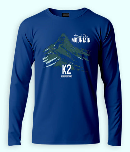 K2 Hiking Long Sleeve Royal Blue T-Shirt