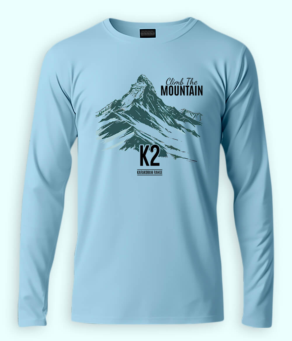 K2 Hiking Long Sleeve Sky Blue T-Shirt