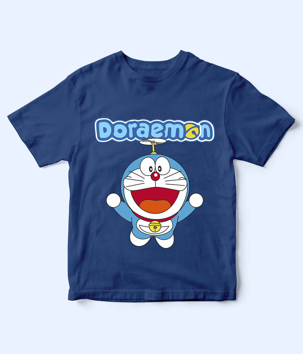 Kids Doraemon Royal Blue Shirt