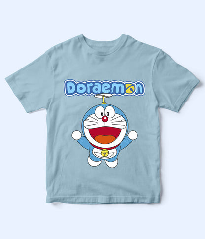 Kids Doraemon Sky Blue Shirt