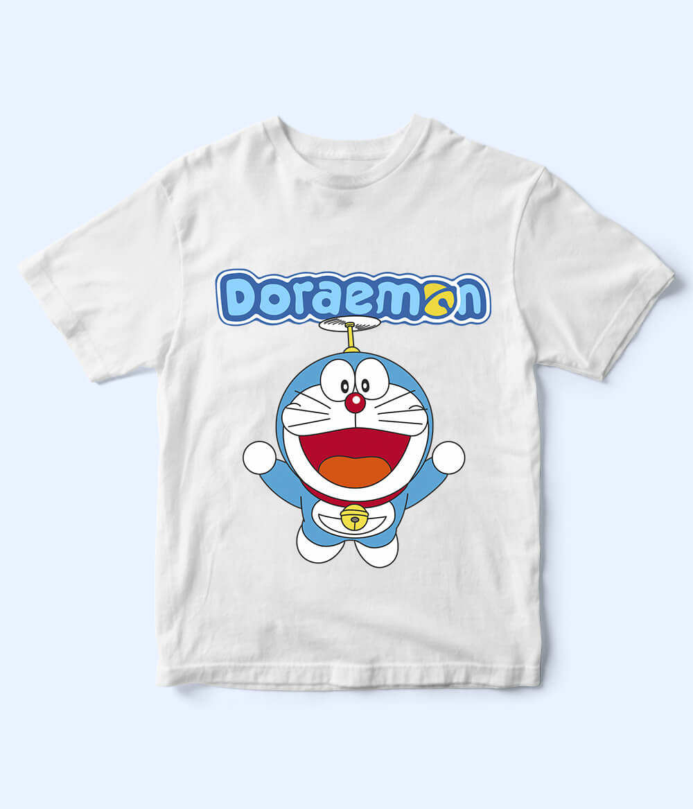 Kids Doraemon White Shirt