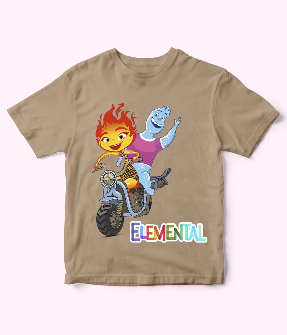 Kids Elemental Beige T-Shirt