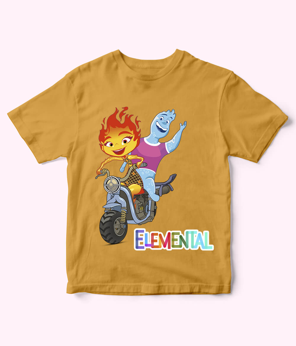 Kids Elemental Mustard T-Shirt