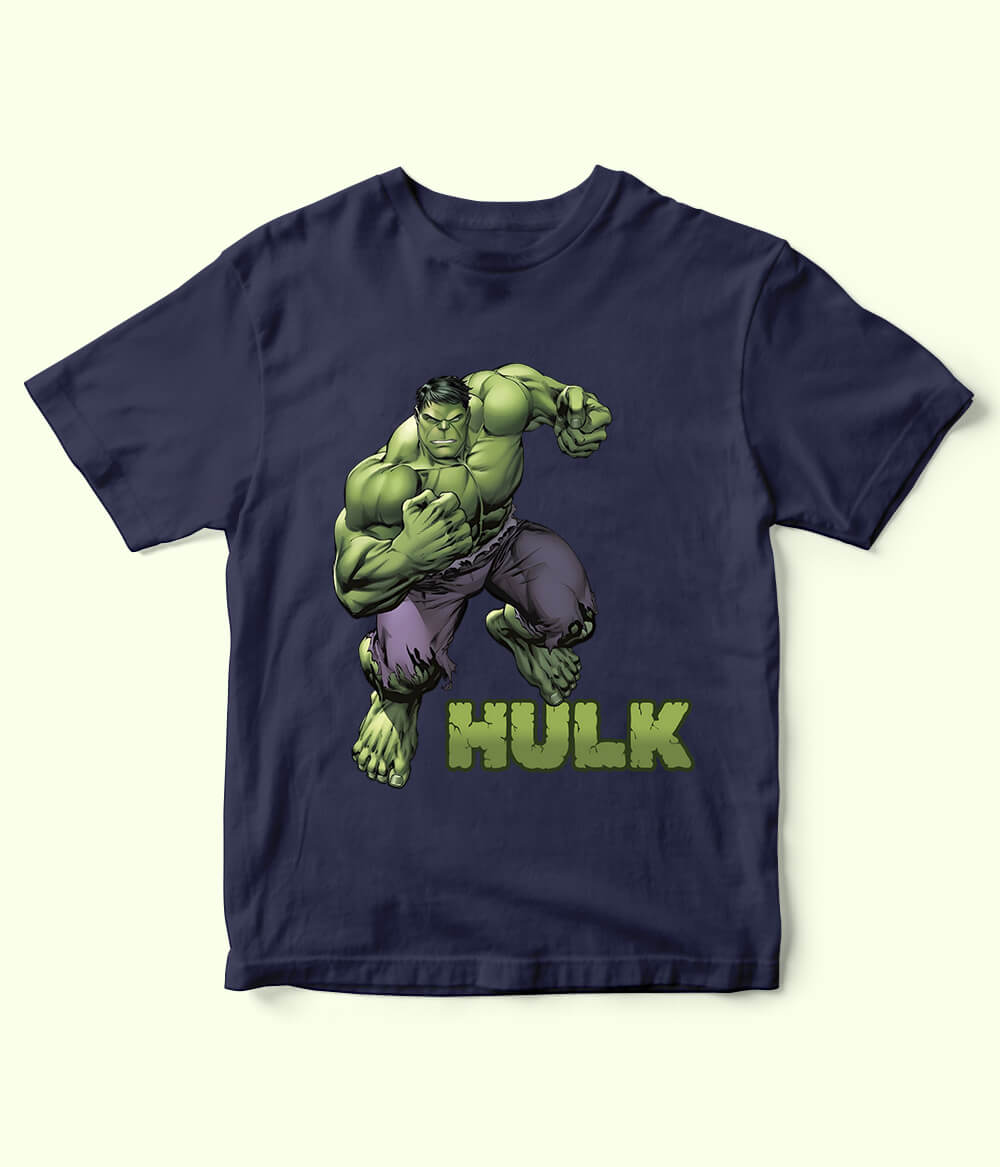 Kids Hulk Navy T-Shirt