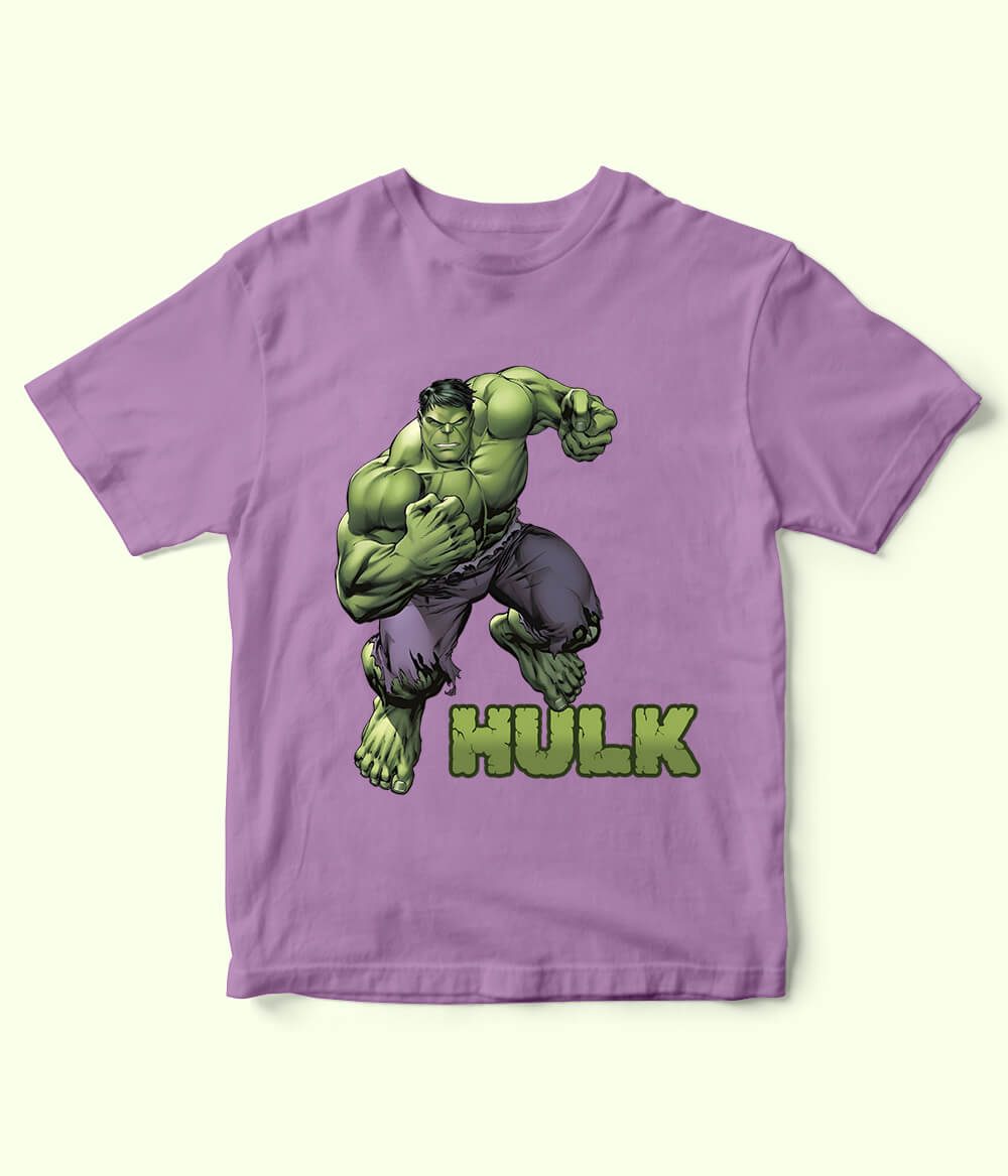 Kids Hulk Purple T-Shirt