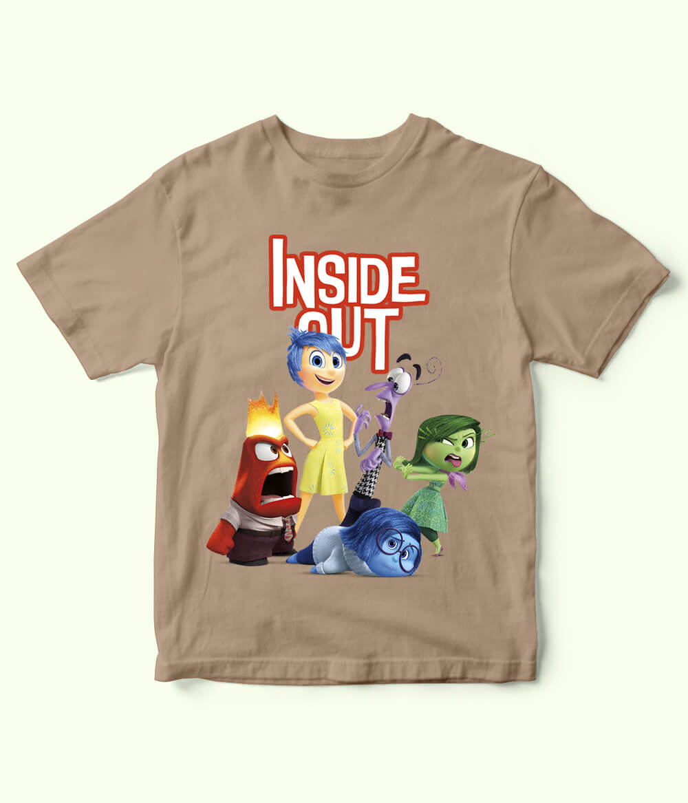 Kids Inside Out Beige T-Shirt