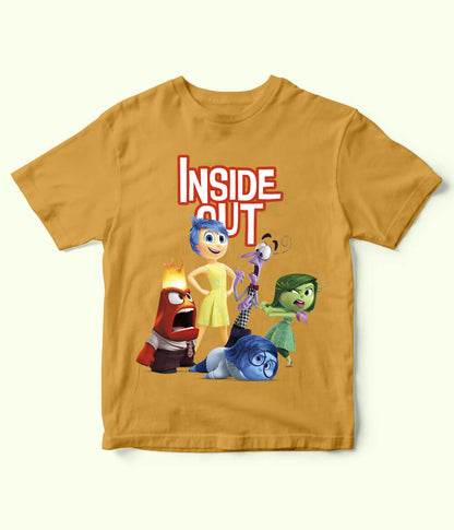 Kids Inside Out Mustard T-Shirt