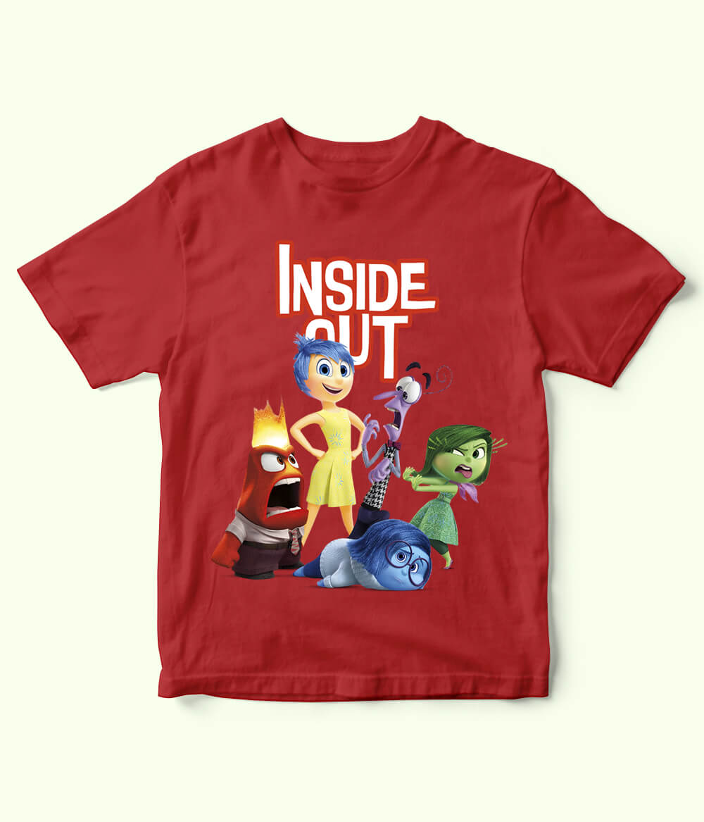 Kids Inside Out Red T-Shirt
