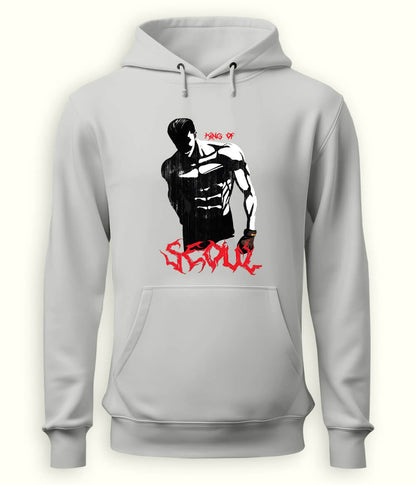 Heather Grey King of SEOUL Lookism Hoodie