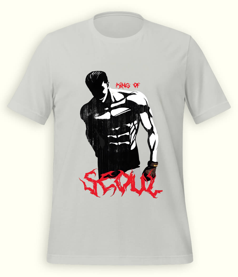 Heather Grey King of SEOUL Lookism T-Shirt