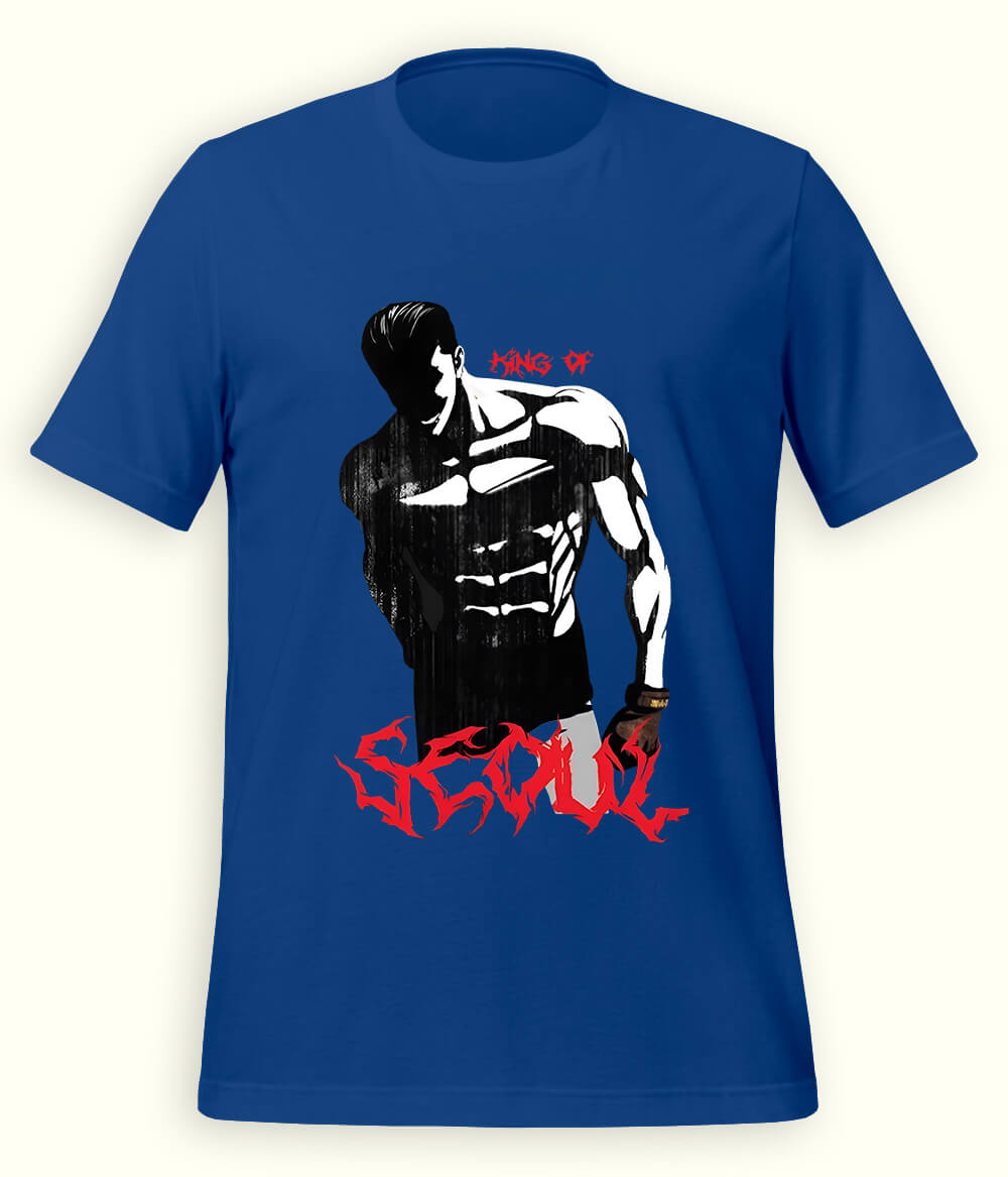 Royal Blue King of SEOUL Lookism T-Shirt