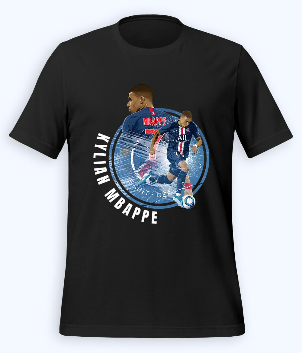 Kylian Mbappé French Star Football T-Shirt