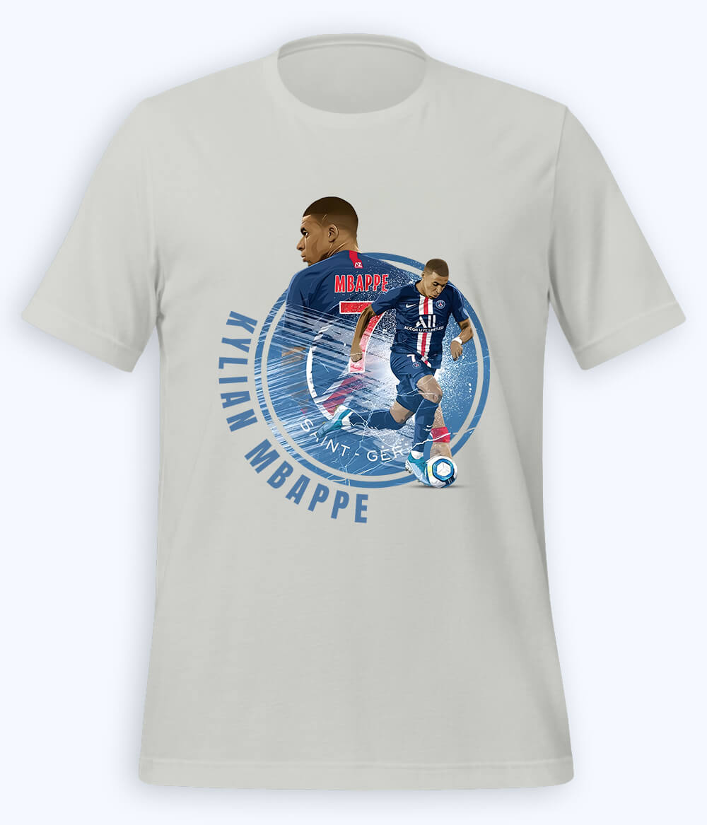 Kylian Mbappé French Star Football T-Shirt