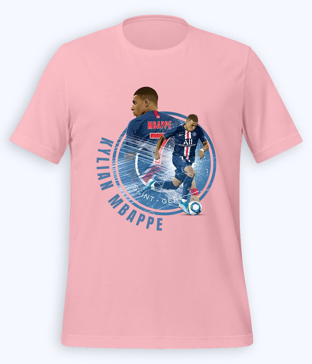 Kylian Mbappé French Star Football T-Shirt