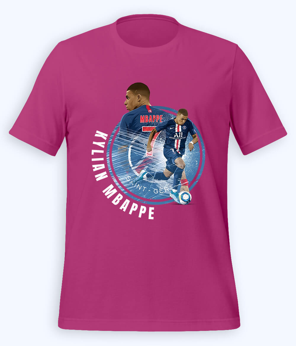Kylian Mbappé French Star Football T-Shirt