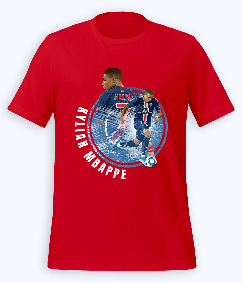 Kylian Mbappé French Star Football T-Shirt