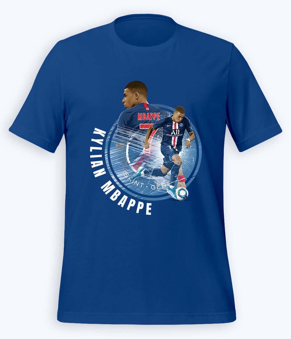 Kylian Mbappé French Star Football T-Shirt