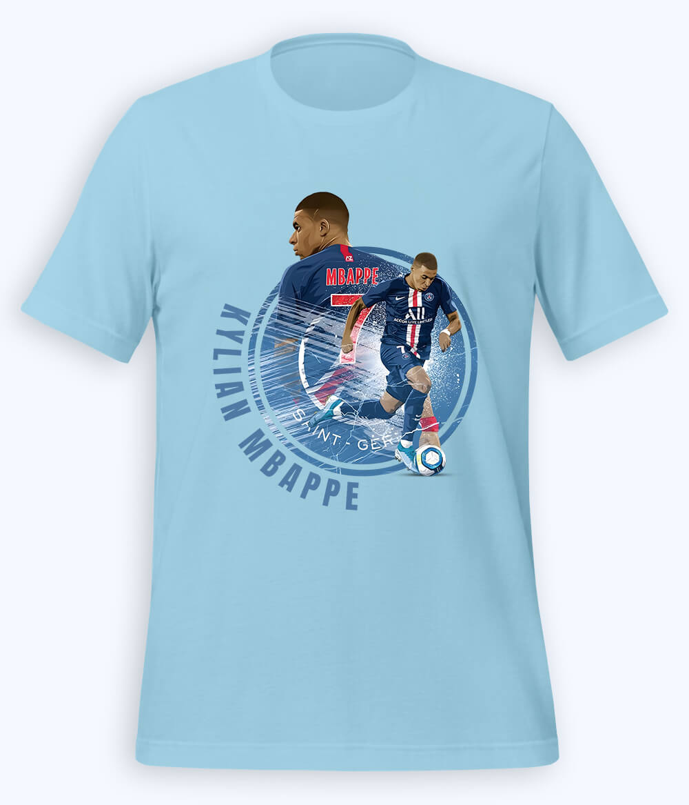 Kylian Mbappé French Star Football T-Shirt