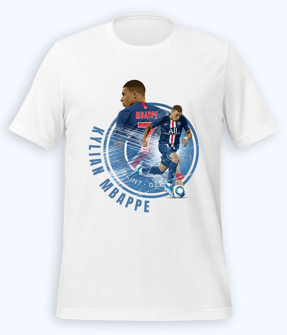 Kylian Mbappé French Star Football T-Shirt