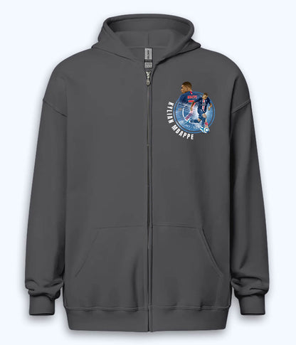 Kylian Mbappé Paris Saint-Germain Supporter Zipper Hoodie