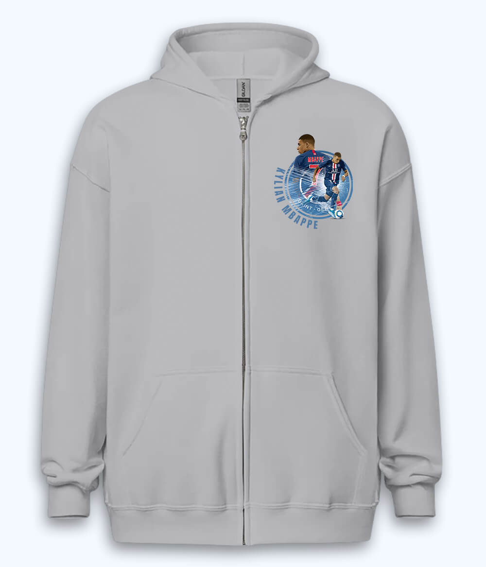 Kylian Mbappé Paris Saint-Germain Supporter Zipper Hoodie