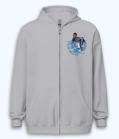 Kylian Mbappé Paris Saint-Germain Supporter Zipper Hoodie