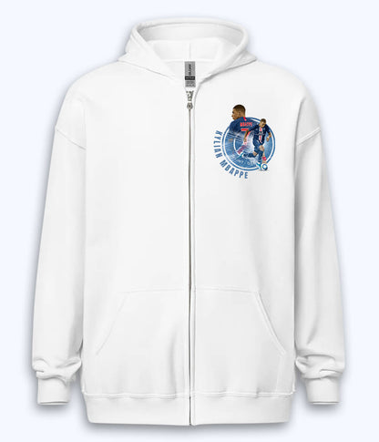 Kylian Mbappé Paris Saint-Germain Supporter Zipper Hoodie