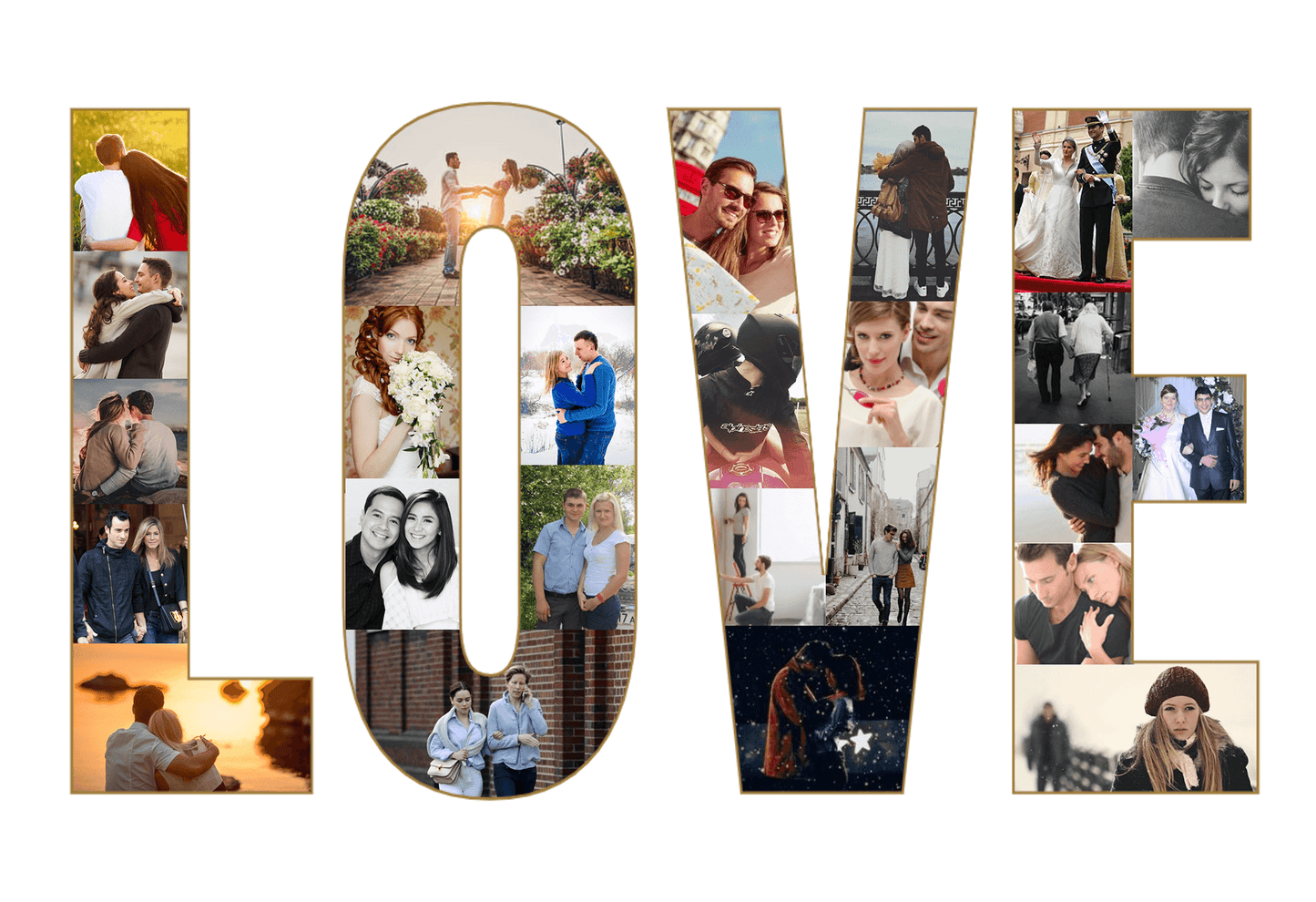 Love Photo Collage Frame