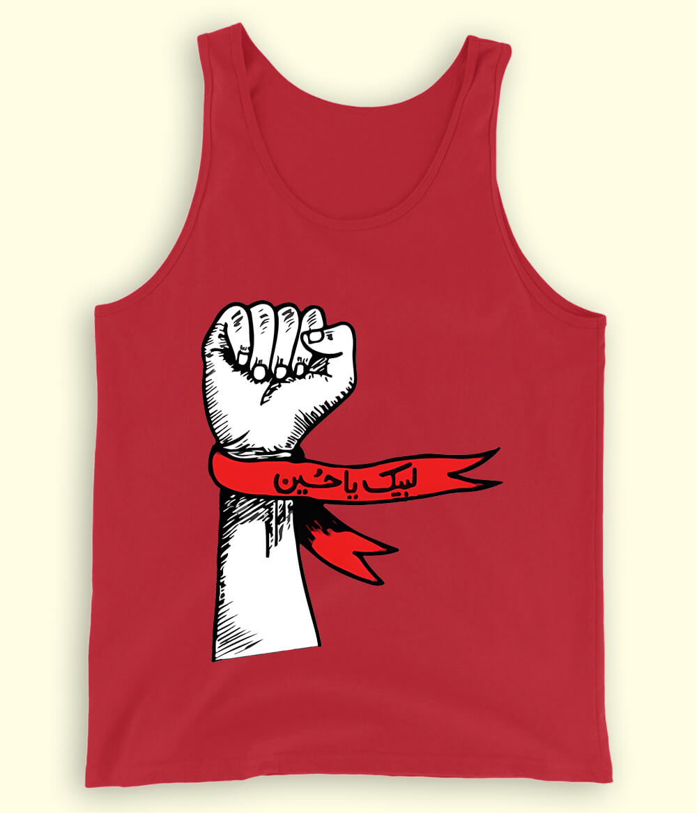 Red Labaik Ya Hussain Tanktop (Unisex)