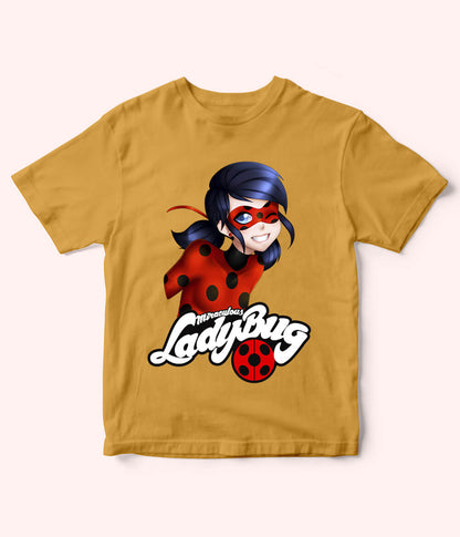 LadyBug Mustard Shirt for Girls