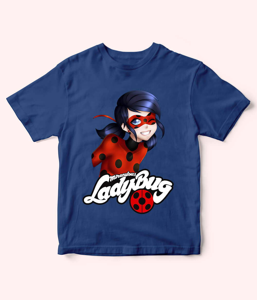 LadyBug Royal Blue Shirt for Girls