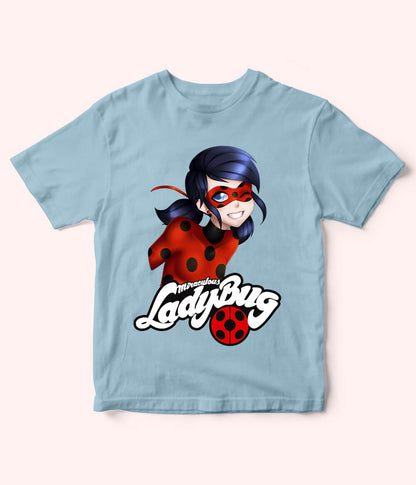 LadyBug Sky Blue Shirt for Girls