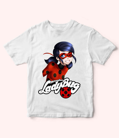 LadyBug White Shirt for Girls