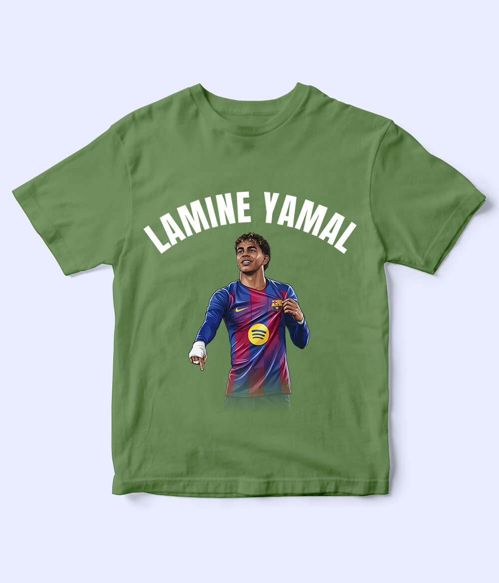Lamine Yamal Barcelona Kids Football T-Shirt