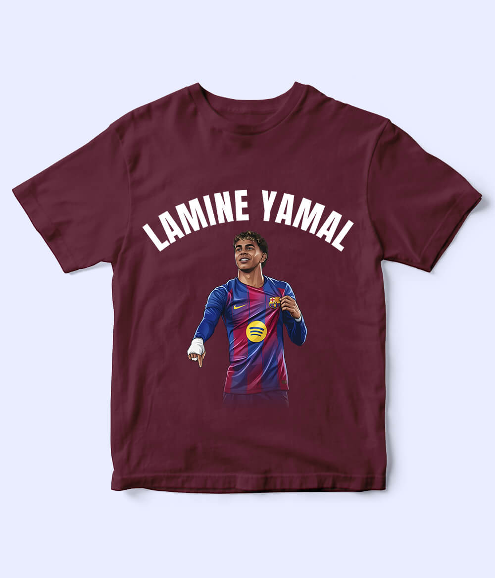 Lamine Yamal Barcelona Kids Football T-Shirt