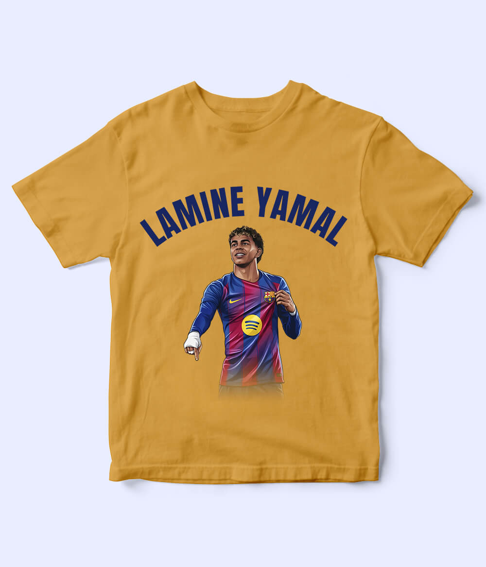 Lamine Yamal Barcelona Kids Football T-Shirt