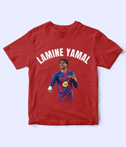 Lamine Yamal Barcelona Kids Football T-Shirt