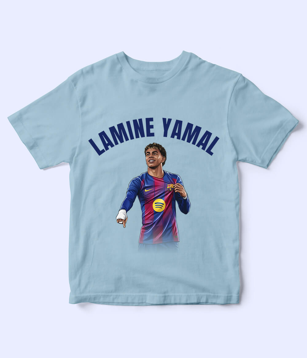 Lamine Yamal Barcelona Kids Football T-Shirt