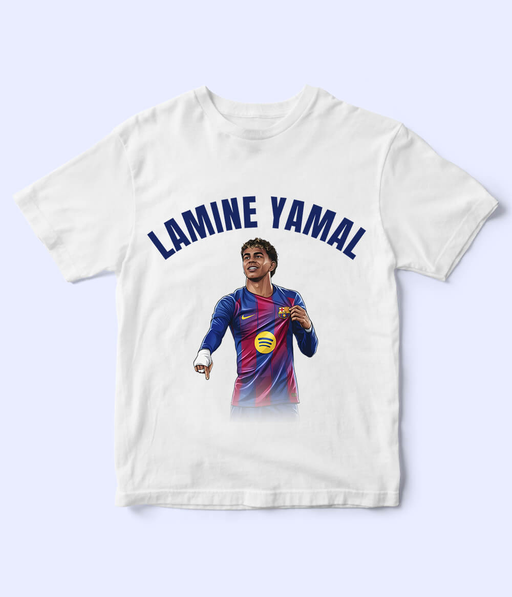 Lamine Yamal Barcelona Kids Football T-Shirt