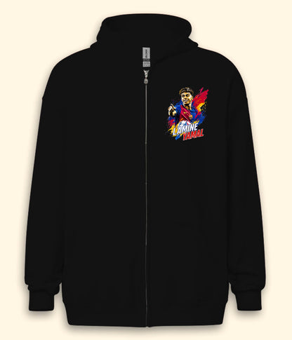 Lamine Yamal La Liga Graphic Zipper Hoodie